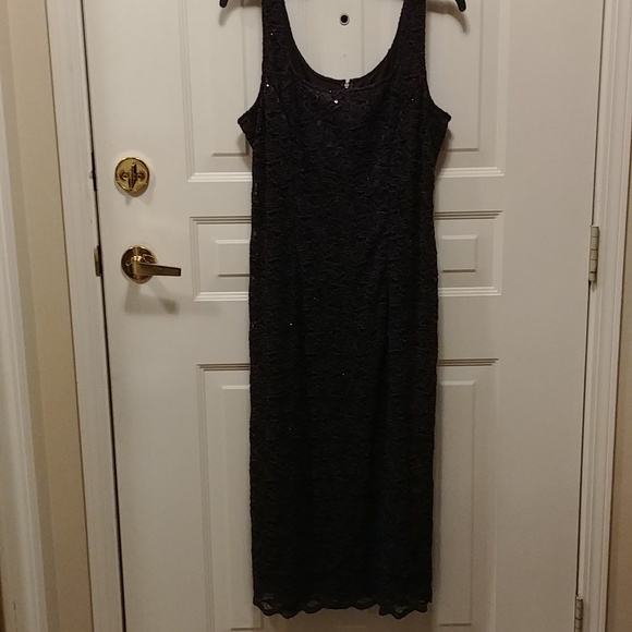 Alex evening 2 Piece Mother of the Bride eggplant evening wear size 14 - Picture 7 of 16